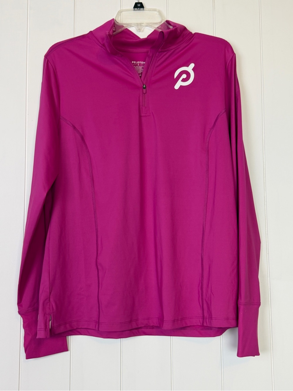 Peloton Magenta Quarter-Zip Performance Pullover